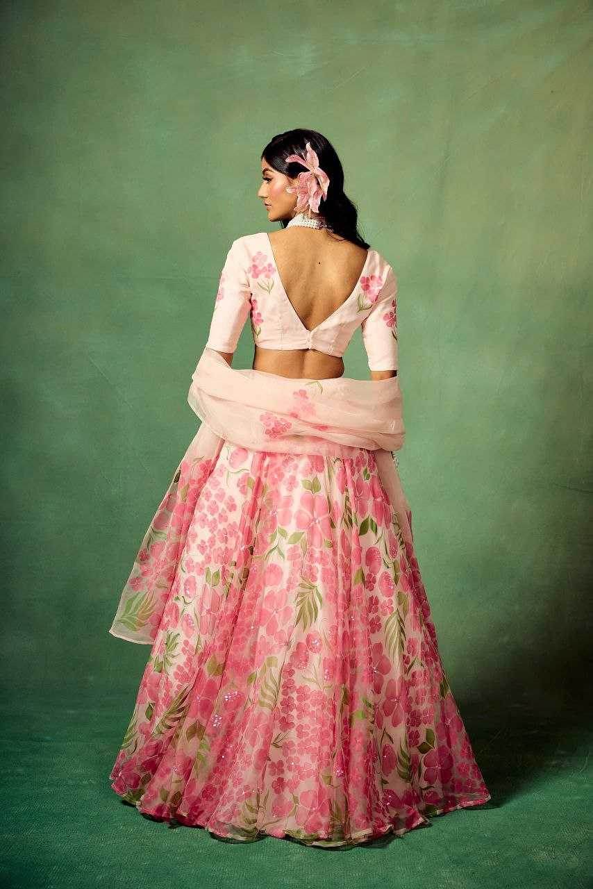 Silk Printed Lehenga - MYLUXURY LANE ENTERPRISE